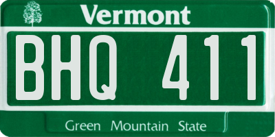 VT license plate BHQ411