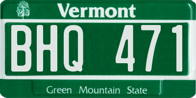 VT license plate BHQ471
