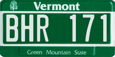 VT license plate BHR171