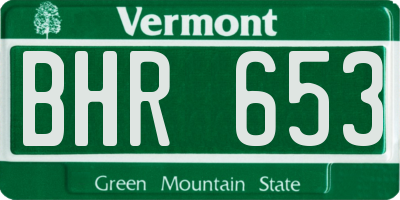 VT license plate BHR653
