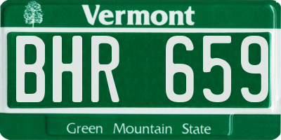 VT license plate BHR659