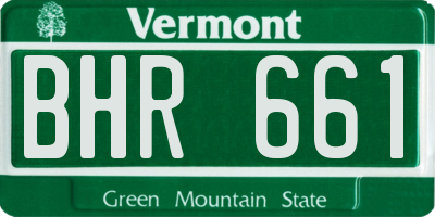 VT license plate BHR661