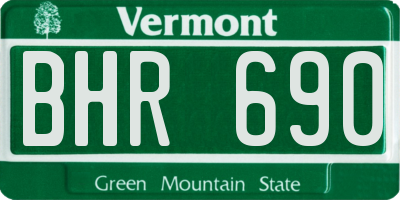VT license plate BHR690