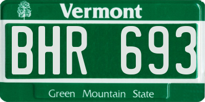 VT license plate BHR693