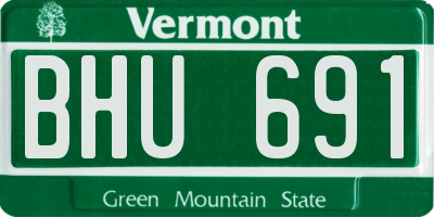 VT license plate BHU691