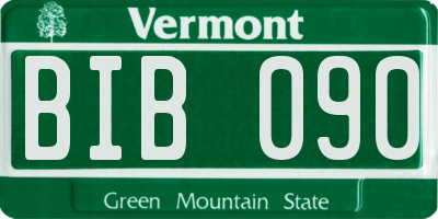 VT license plate BIB090