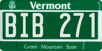 VT license plate BIB271