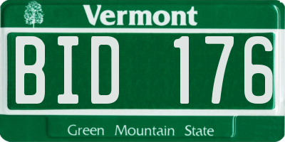 VT license plate BID176