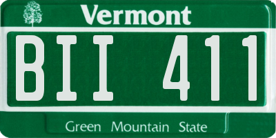 VT license plate BII411