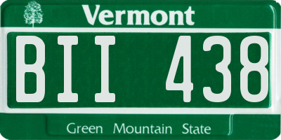 VT license plate BII438