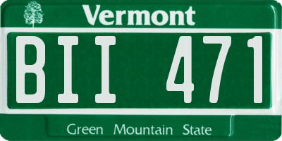 VT license plate BII471