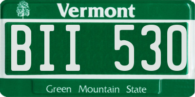 VT license plate BII530