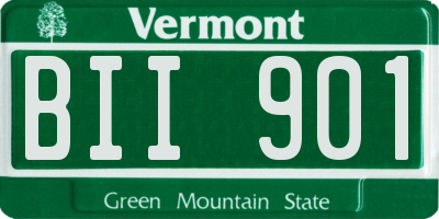VT license plate BII901