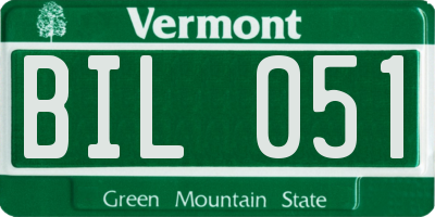 VT license plate BIL051