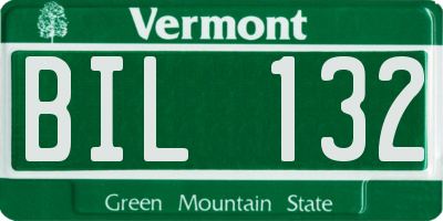 VT license plate BIL132
