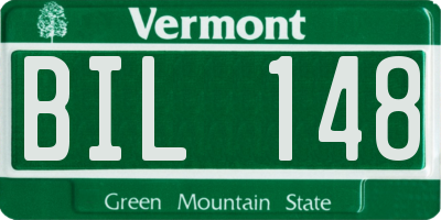 VT license plate BIL148