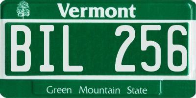 VT license plate BIL256
