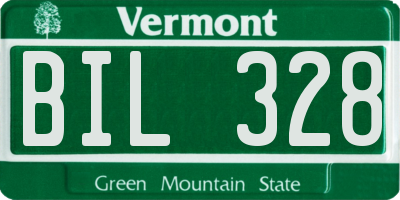 VT license plate BIL328