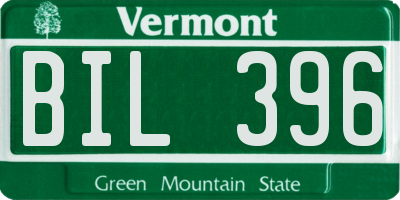 VT license plate BIL396