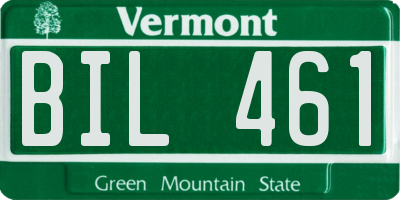 VT license plate BIL461