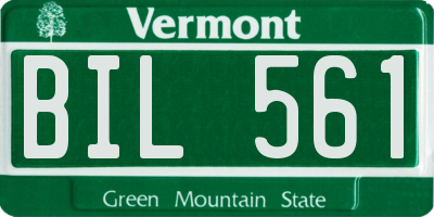 VT license plate BIL561