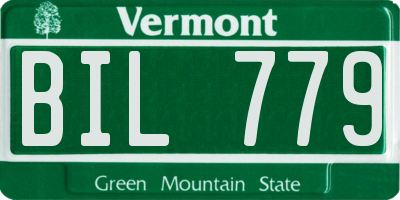 VT license plate BIL779