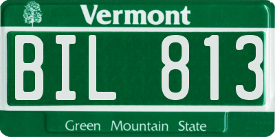 VT license plate BIL813