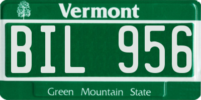 VT license plate BIL956