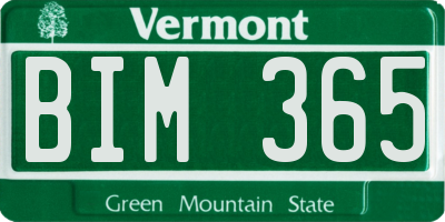 VT license plate BIM365