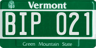 VT license plate BIP021