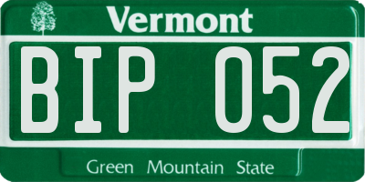 VT license plate BIP052