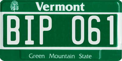 VT license plate BIP061