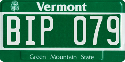 VT license plate BIP079