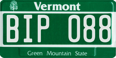 VT license plate BIP088