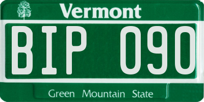 VT license plate BIP090