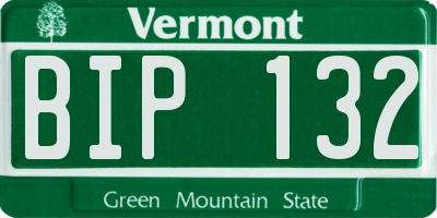 VT license plate BIP132