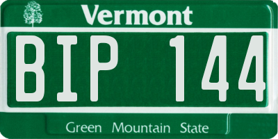VT license plate BIP144