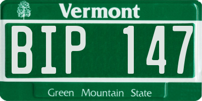 VT license plate BIP147