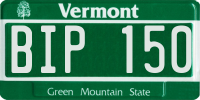 VT license plate BIP150
