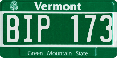 VT license plate BIP173