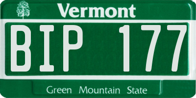 VT license plate BIP177