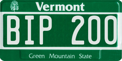 VT license plate BIP200