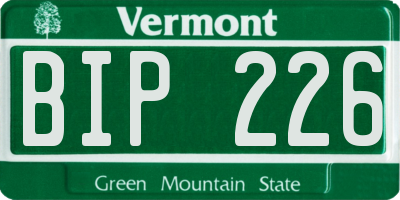 VT license plate BIP226
