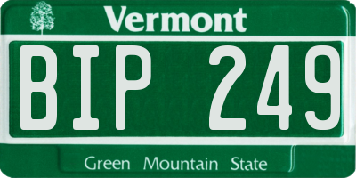 VT license plate BIP249