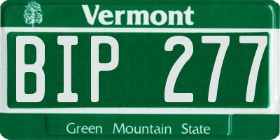 VT license plate BIP277