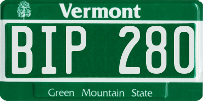 VT license plate BIP280
