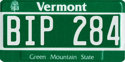 VT license plate BIP284