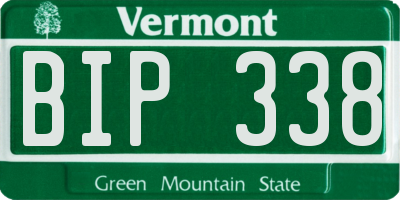 VT license plate BIP338