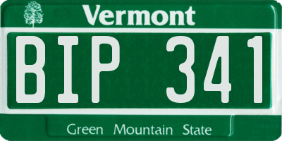 VT license plate BIP341