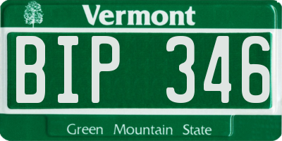 VT license plate BIP346
